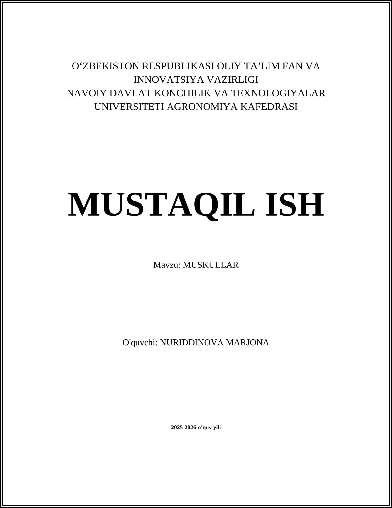 Muskullar anatomiyasi 1