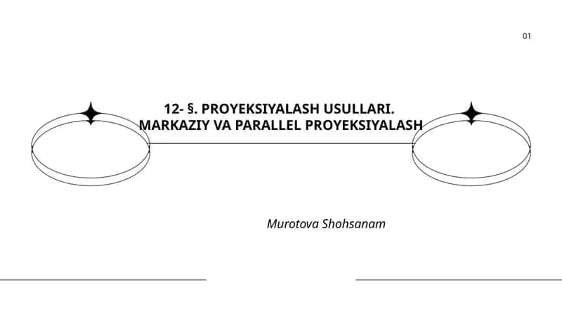 PROYEKSIYALASH USULLARI 1