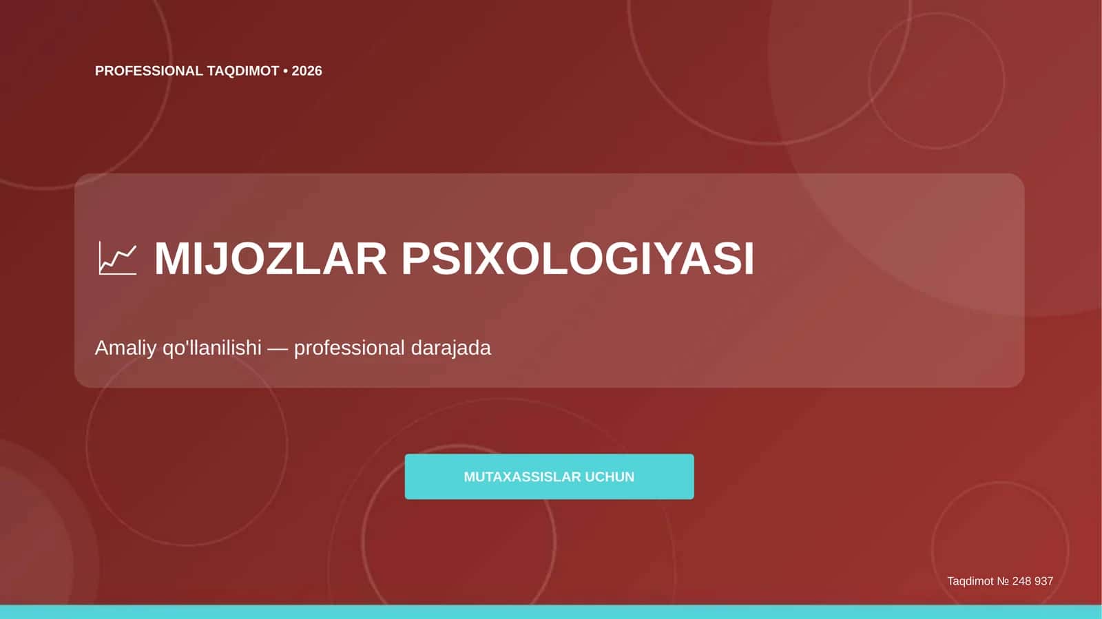 MIJOZLAR PSIXOLOGIYASI 1