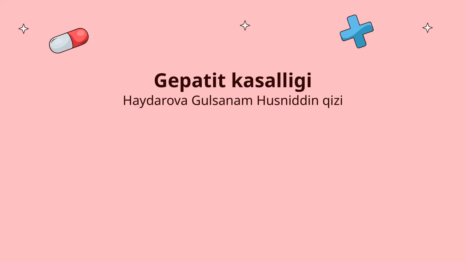 Gepatit kasalligi 1