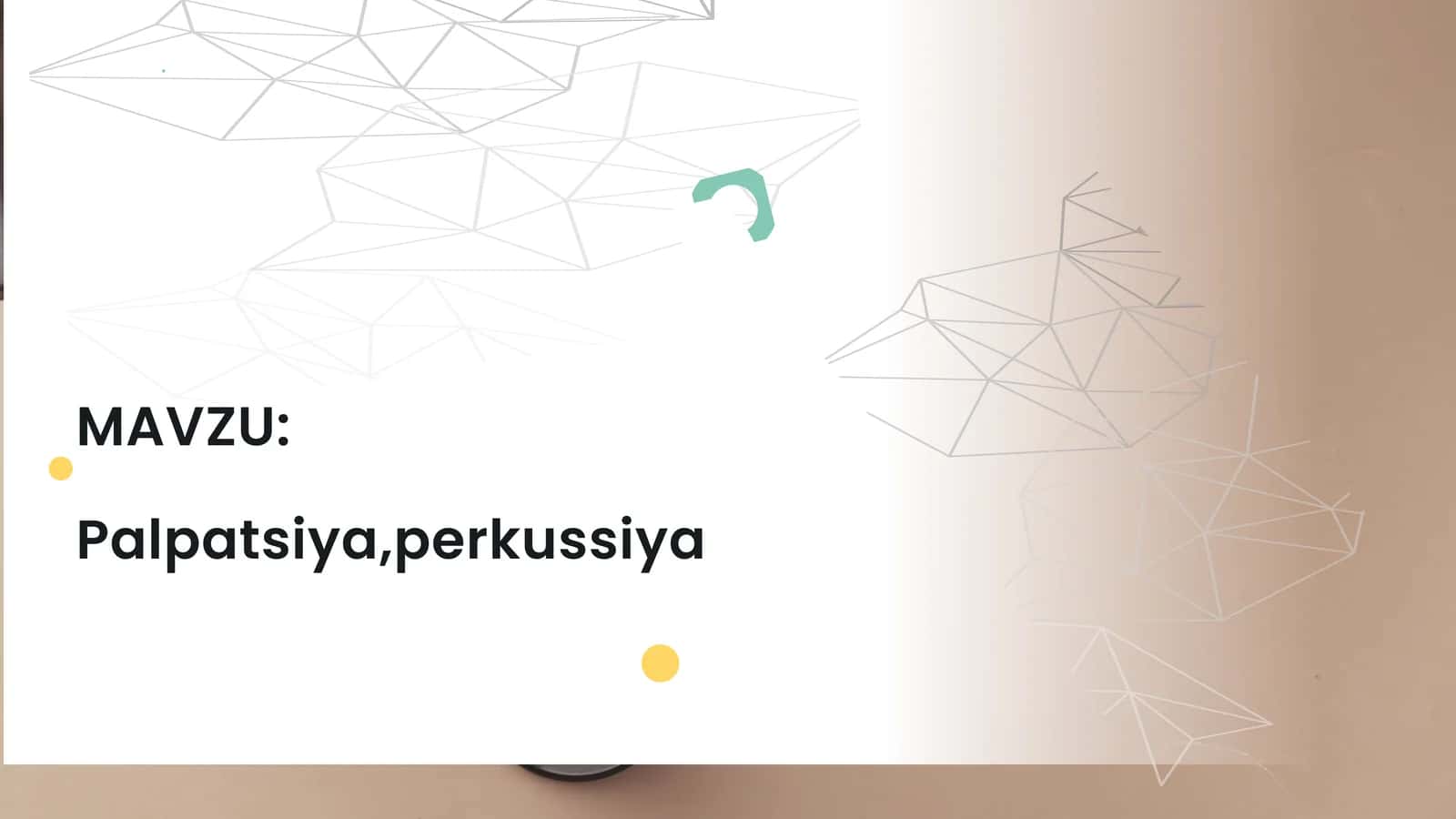 Palpatsiya, perkussiya 1