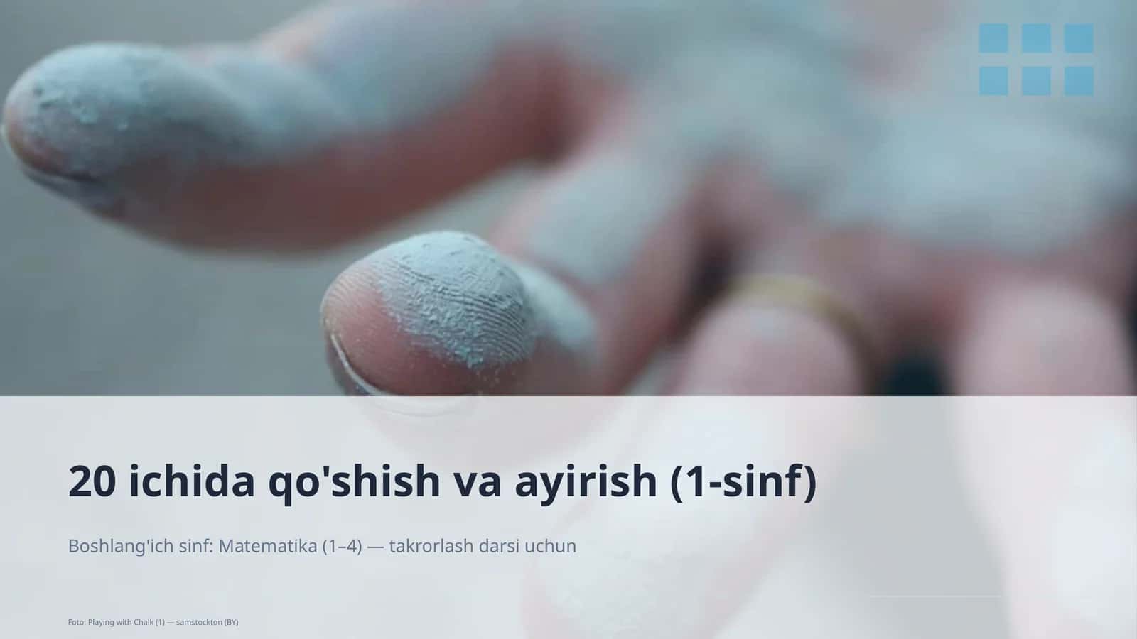 20 ichida qo'shish va ayirish (1-sinf) 1