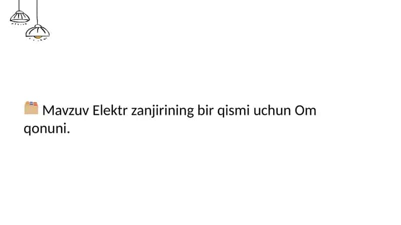 Om qonuni 1