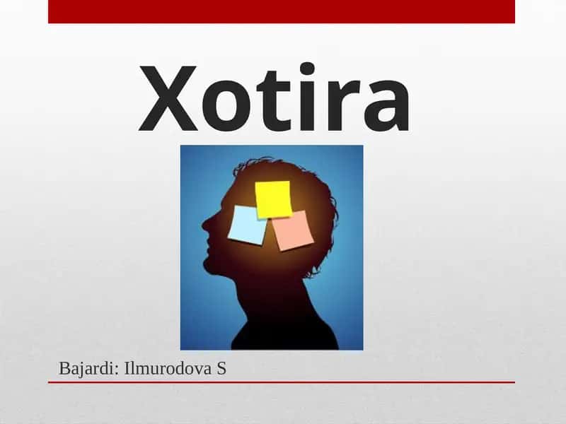 Xotira 1