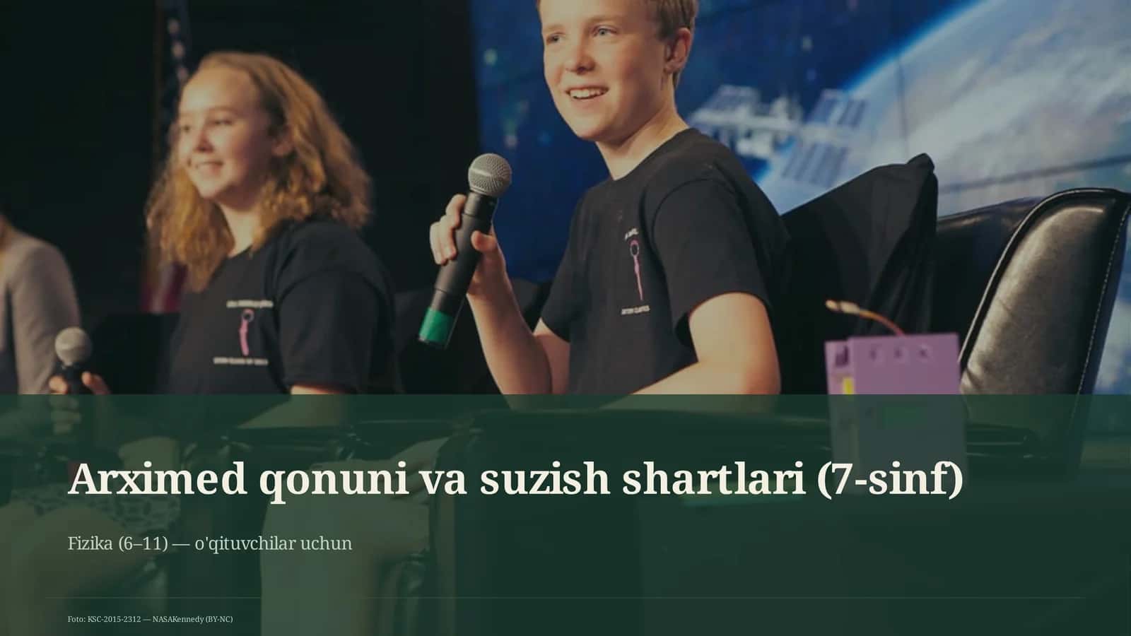 Arximed qonuni va suzish shartlari (7-sinf) 1