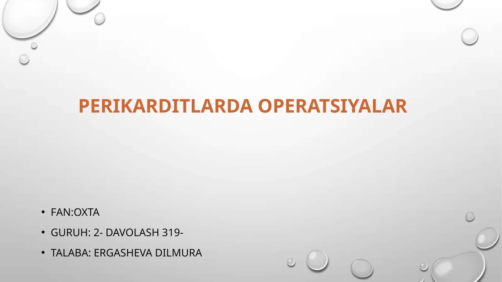 Perikarditlarda operatsiyalar 1