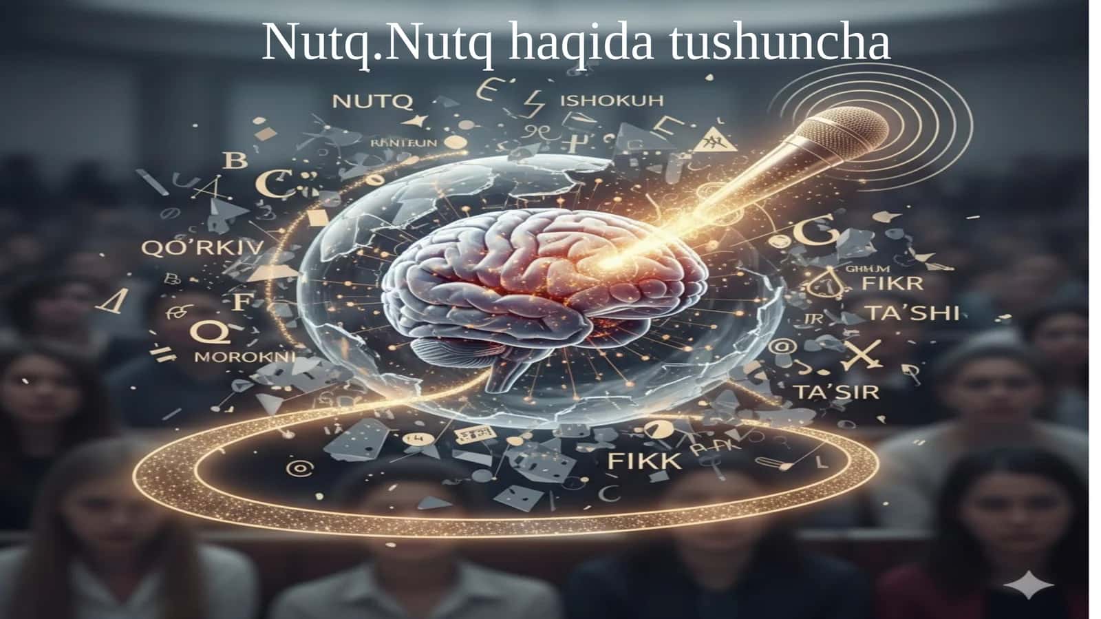 Nutq.Nutq haqida tushuncha. 1