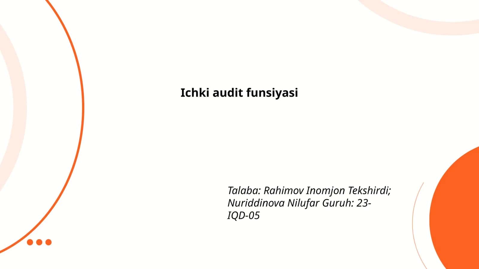 Ichki audit funsiyasi 1