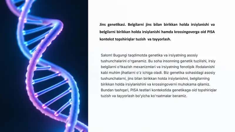 Genetika va irsiyat 1