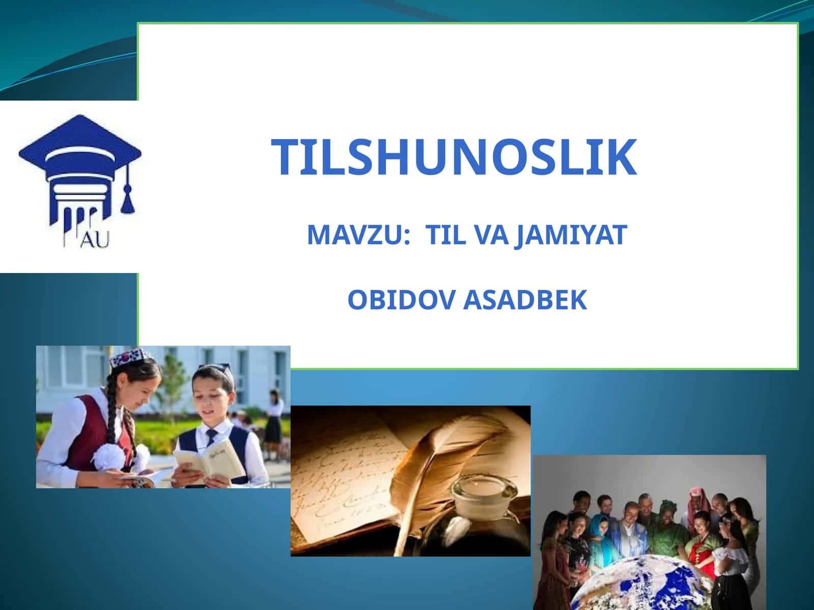 Tilshunoslik: Tilvajamiyat 1