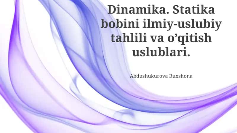 Spirallar Statikasi 1