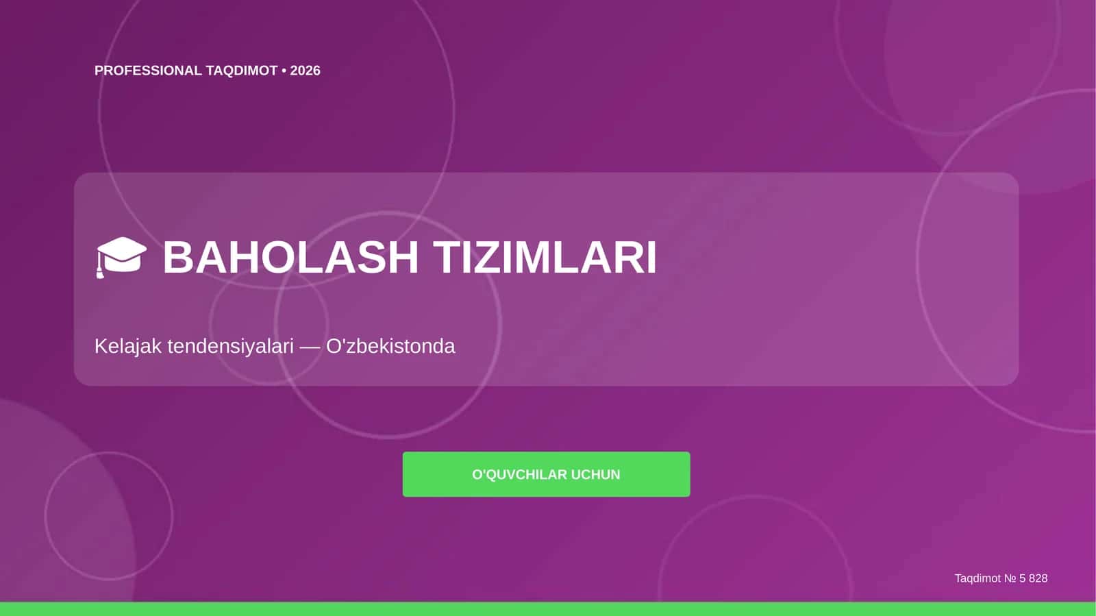 TAQDIMOT • 2026 1