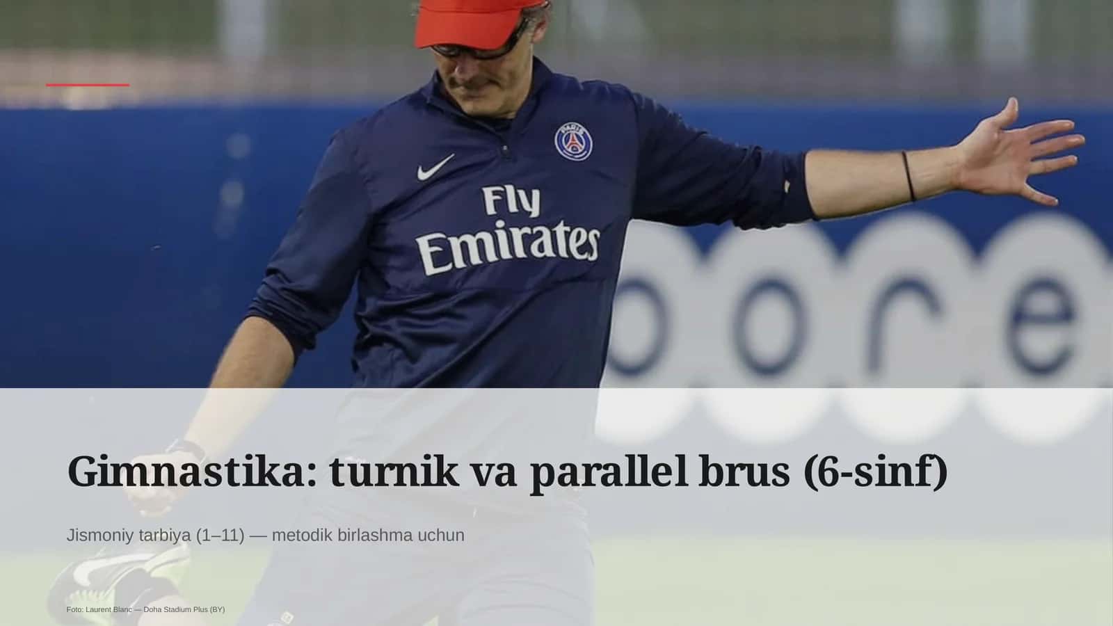 Gimnastika: turnik va parallel brus (6-sinf) 1