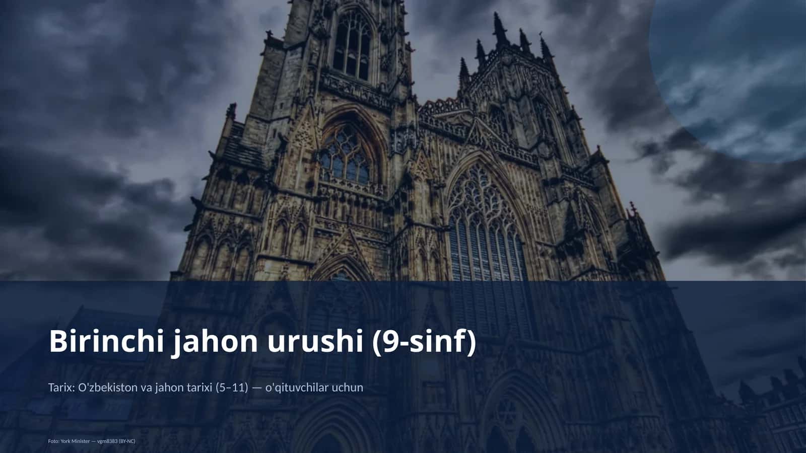 Birinchi jahon urushi (9-sinf) 1