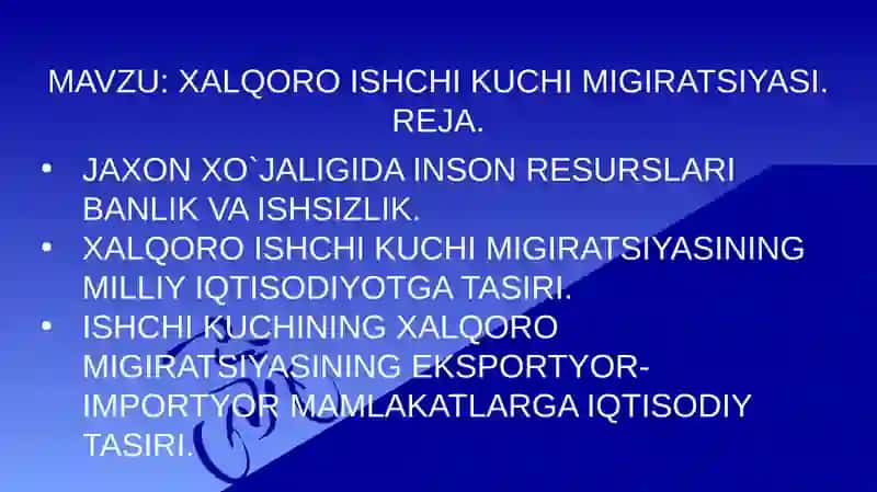 Xalqaro ishchi kuchi migratsiyasi