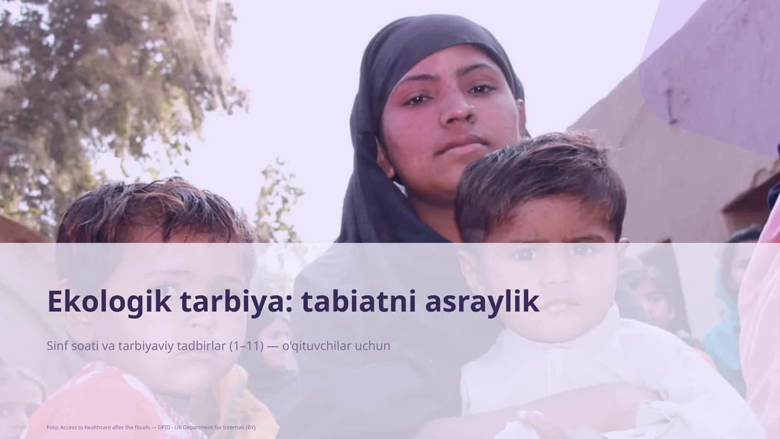 Ekologik tarbiya: tabiatni asraylik 1