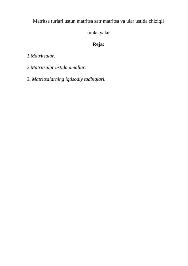 Matritsalar 1