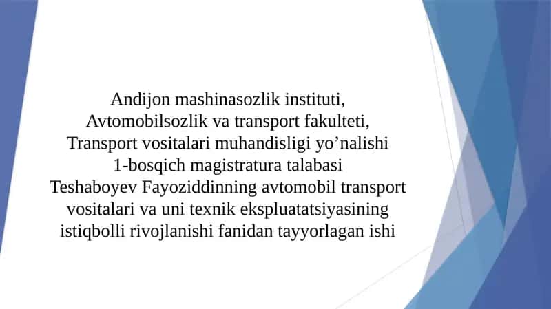 Zаmоnаviy аvtоmоbildа rul bоshqаrmаsi kоnstrukstiyasini tаkоmillаshtirish usullаri 1