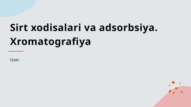 Adsorbsiya jarayoni 1