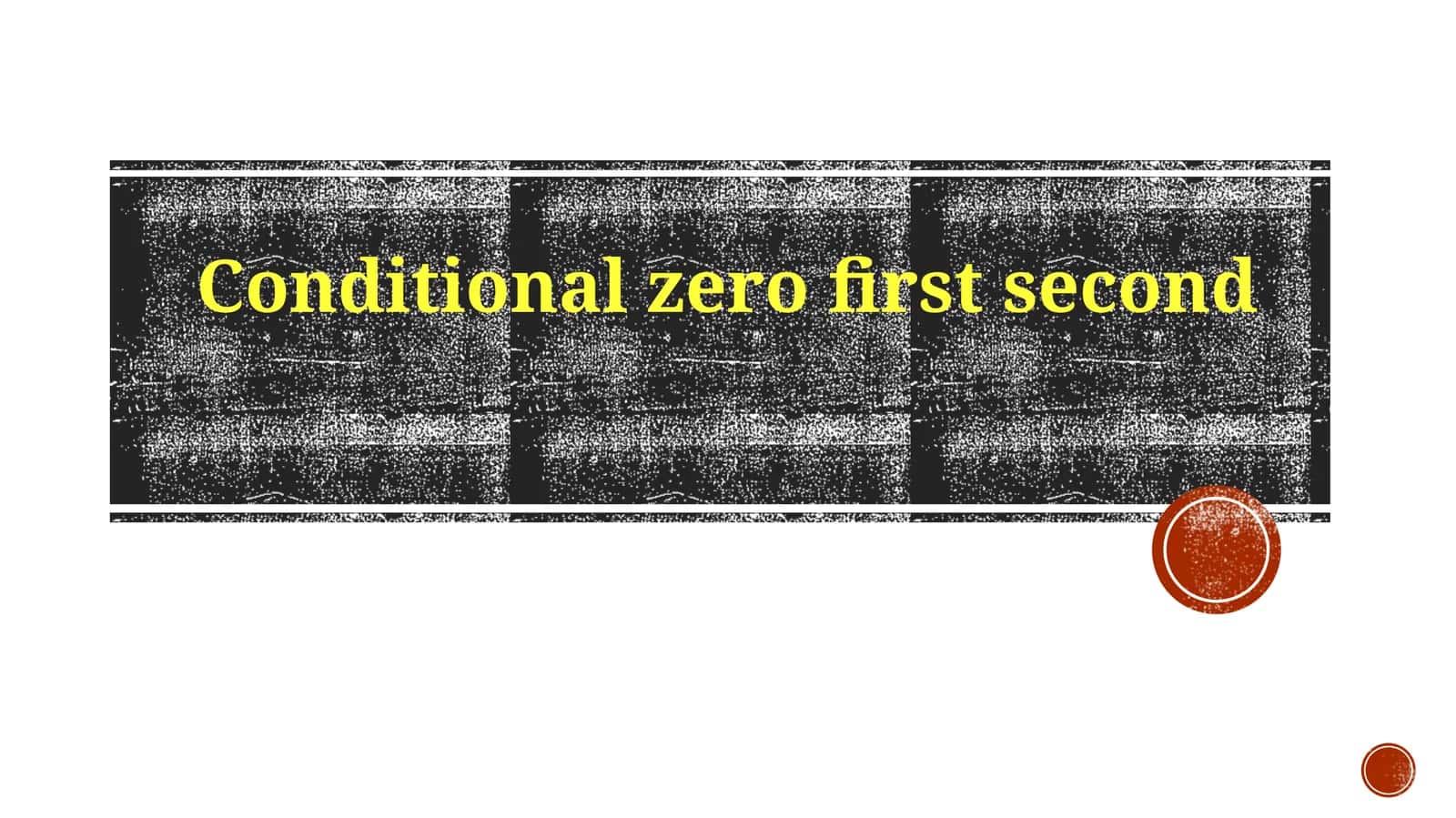Exploring the "Zero, Then First, Otherwise Second" Paradigm 1