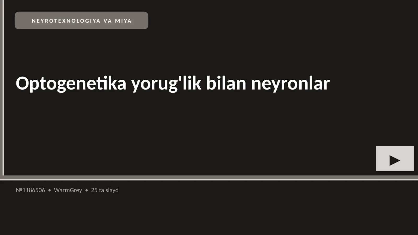 NEYROTEXNOLOGIYA VA MIYA 1