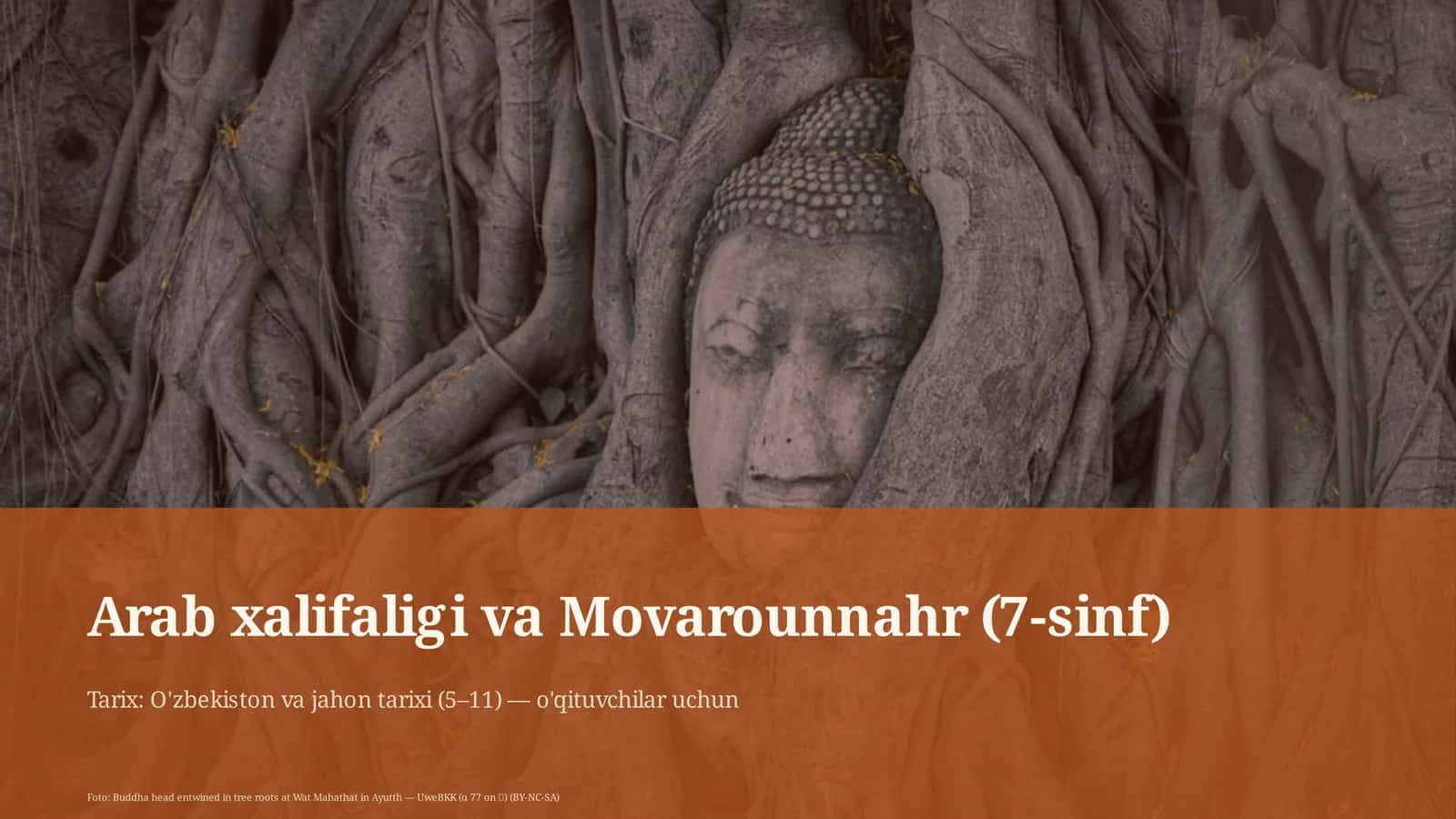 Arab xalifaligi va Movarounnahr (7-sinf) 1