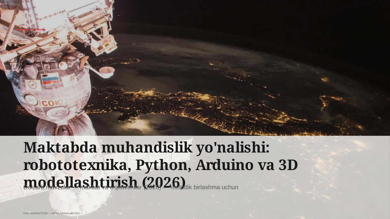 Dolzarb mavzular — maktab va o'qituvchilar 1