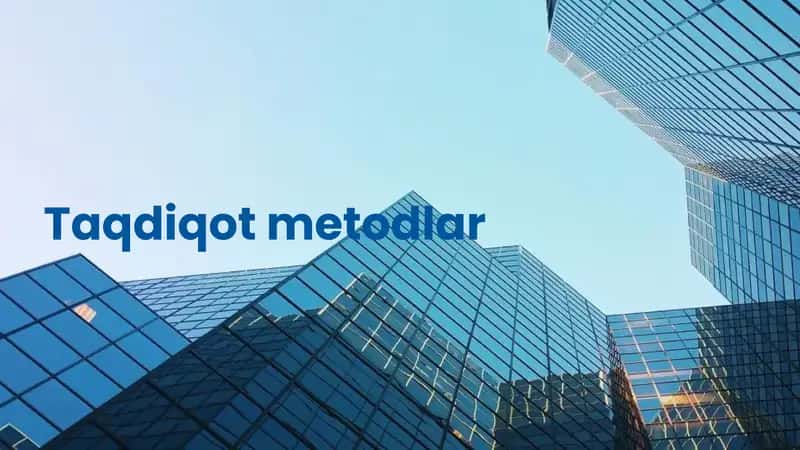 Taqdiqot metodlari 1