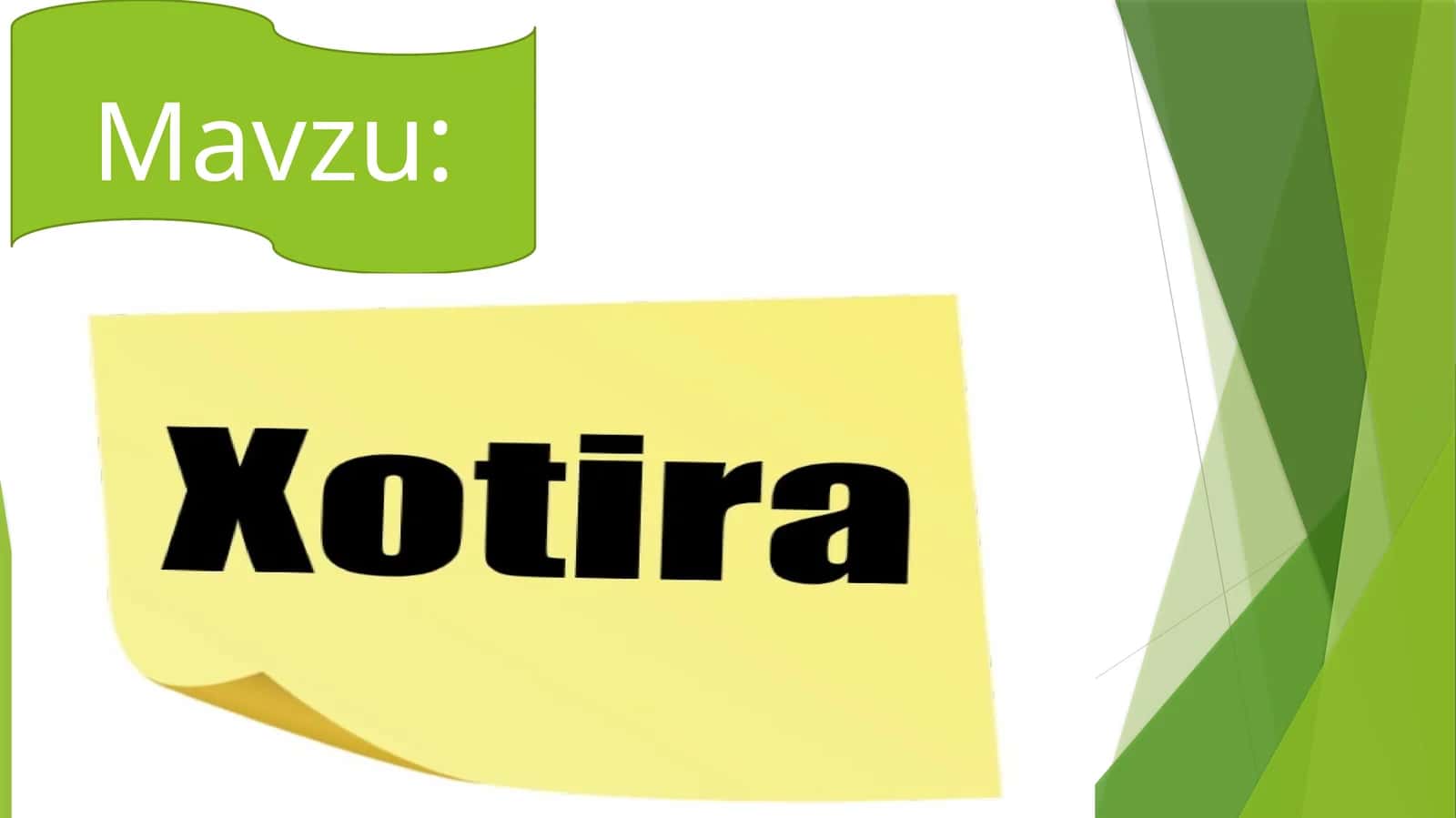 Xotira-haqida tushuncha 1