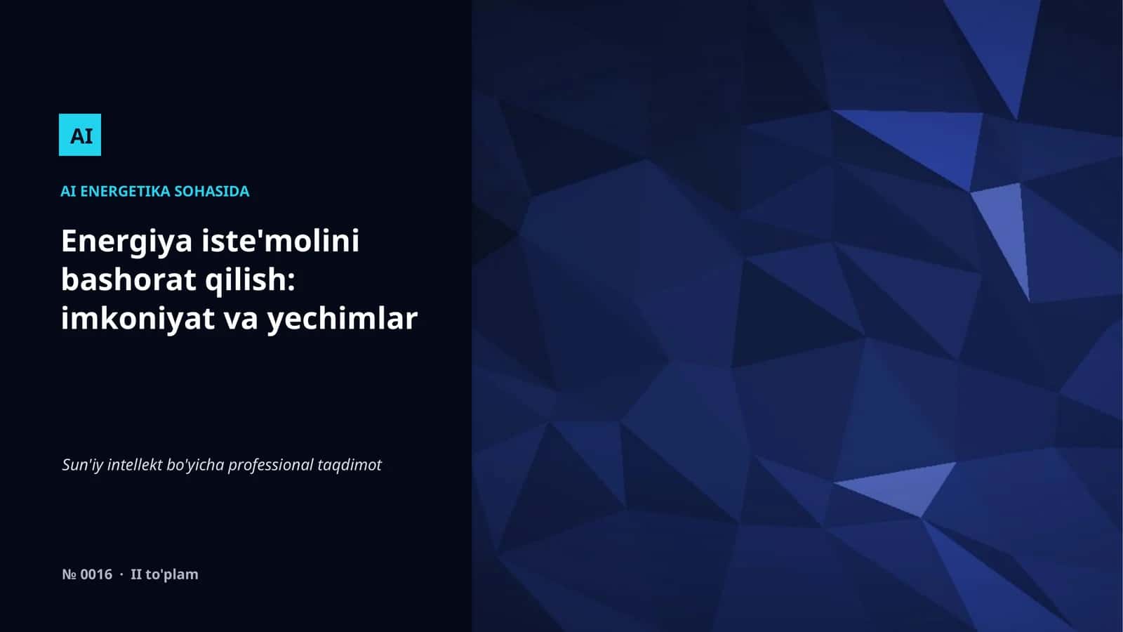 AI ENERGETIKA SOHASIDA 1