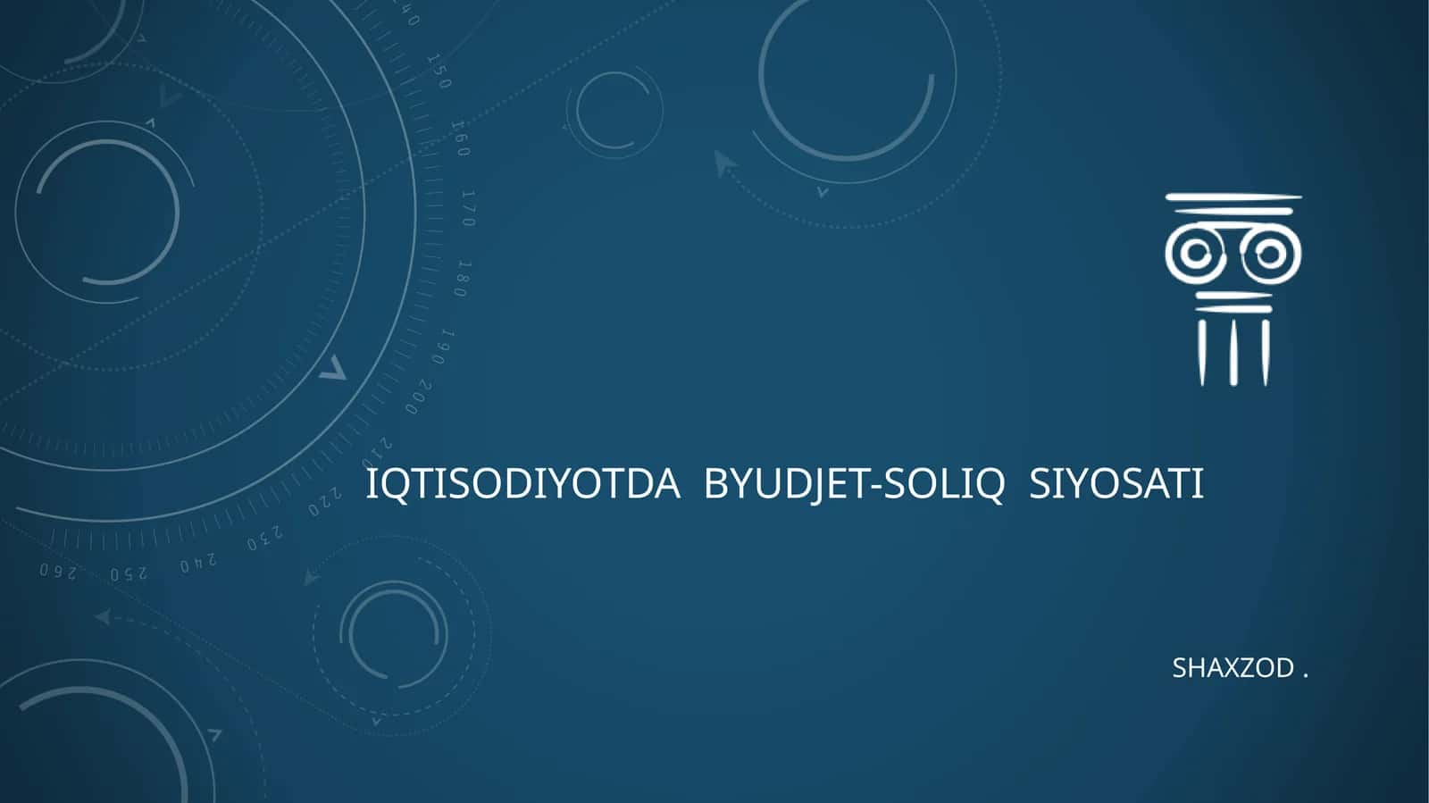 Byudjet-soliq siyosati 1