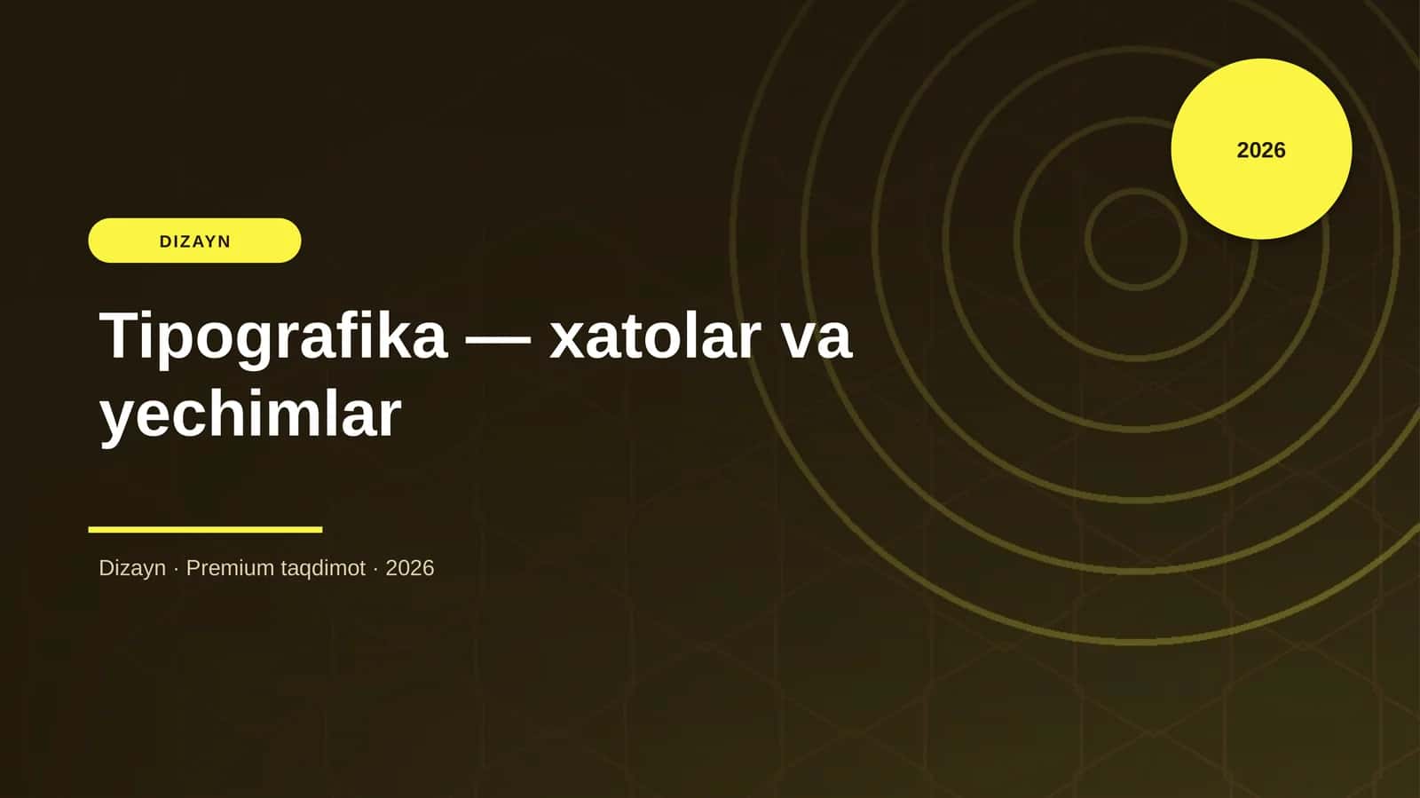 Tipografika — xatolar va yechimlar 1