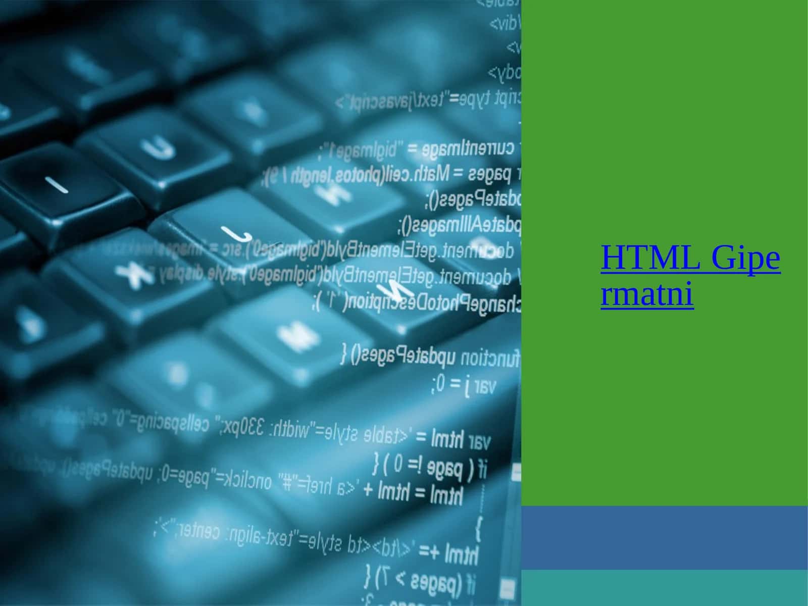 HTML Gipermatni 1