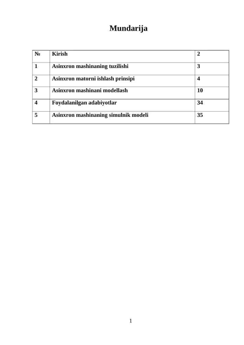 Asinxron matorni ishlash prinsipi 1