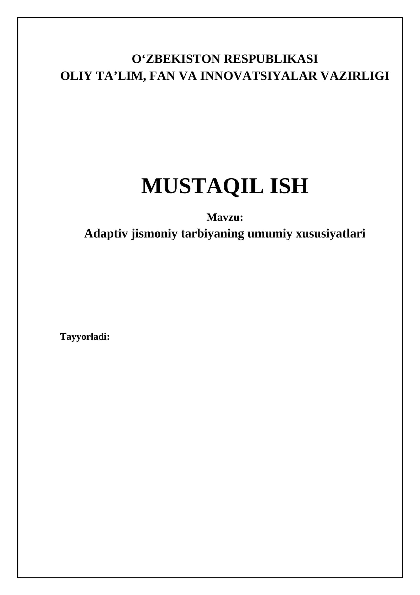 Adaptiv jismoniy tarbiya 1