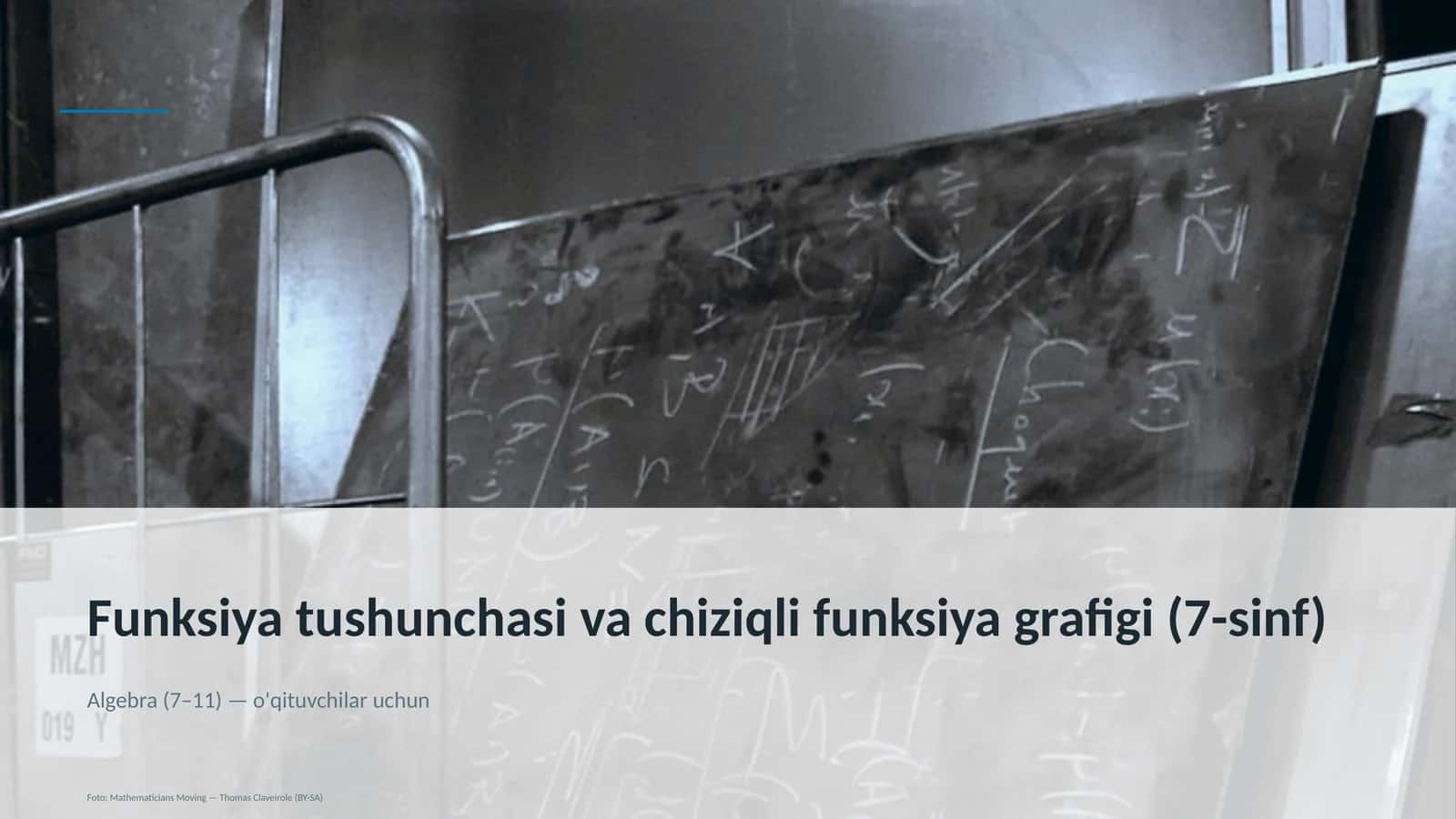 Funksiya tushunchasi va chiziqli funksiya grafigi (7-sinf) 1