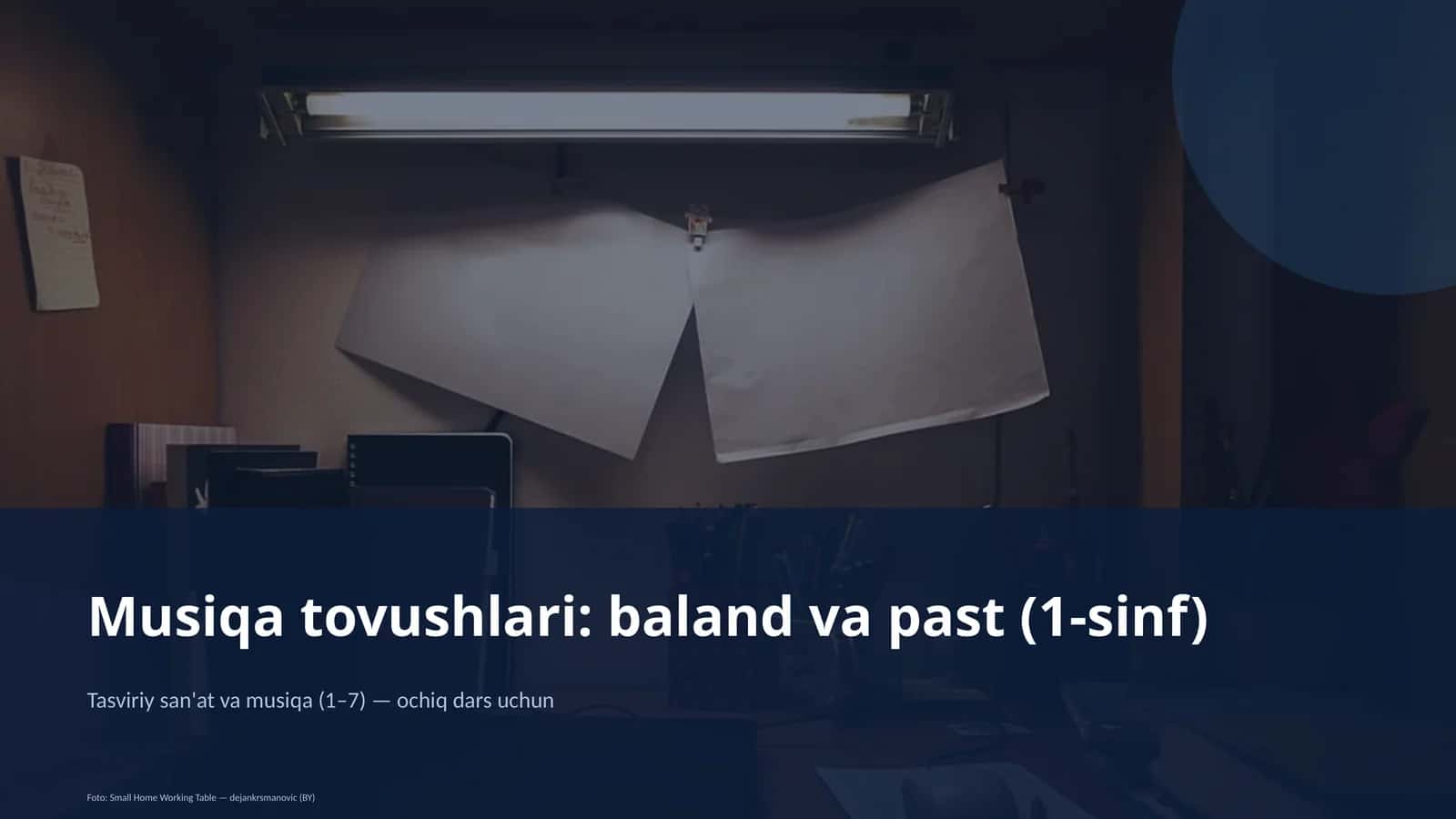 Musiqa tovushlari: baland va past (1-sinf) 1