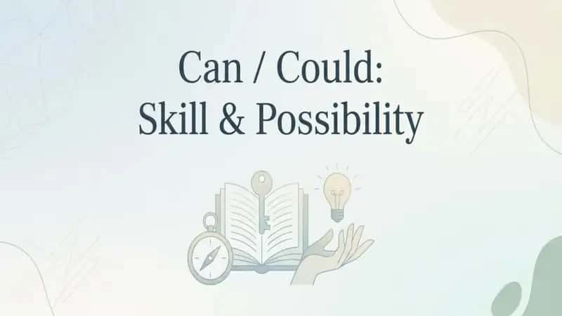 Can, could 1