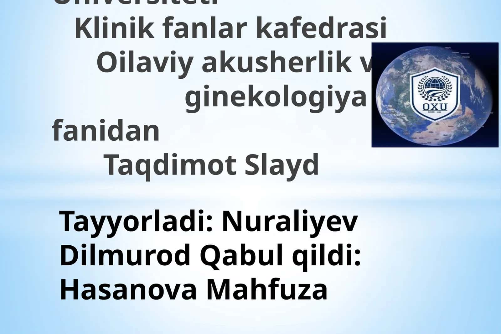 Trofoblastik kasalliklar 1
