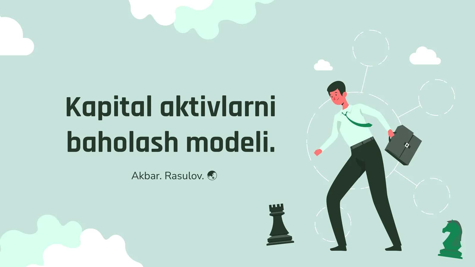 Kapital aktivlarni baholash modeli 1