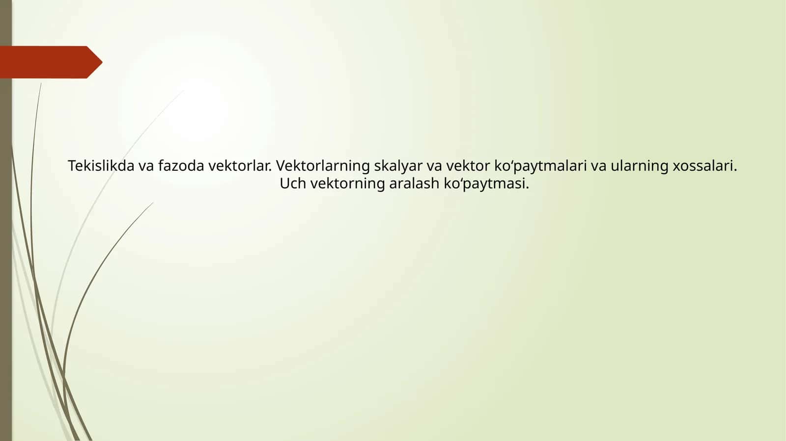 Vektorlar 1