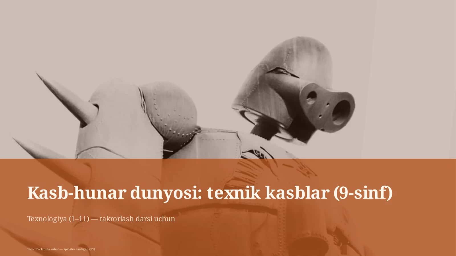 Kasb-hunar dunyosi: texnik kasblar (9-sinf) 1