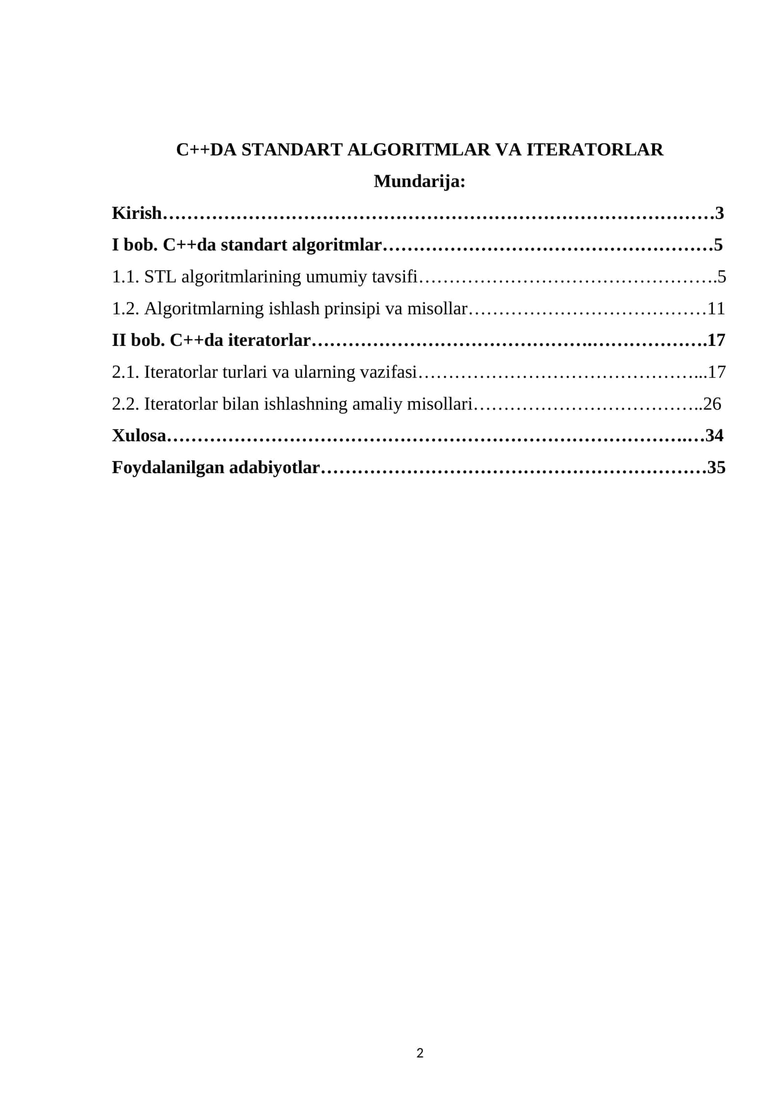 C++da standart algoritmalar va iteratorlar 1