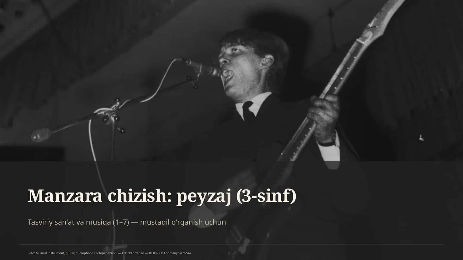 Manzara chizish: peyzaj (3-sinf) 1