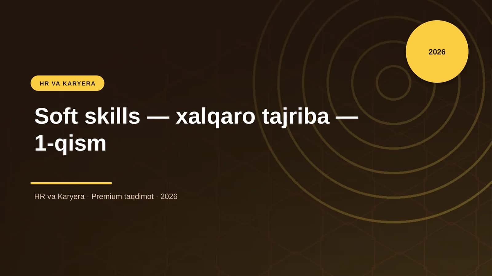 Soft skills — xalqaro tajriba — 1-qism 1