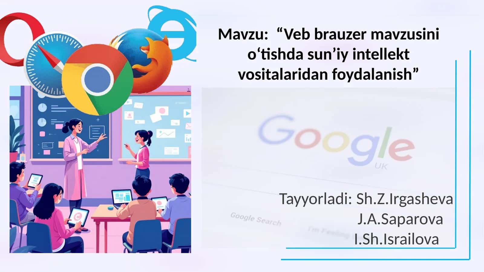 Vebbrauzer mavzusini o‘tishda sun’iy intellekt vositalaridan foydalanish 1
