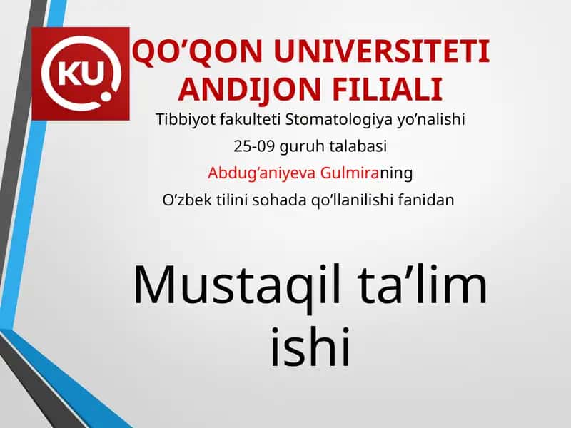 Tibbiyotda ish yuritish tushunchasi 1