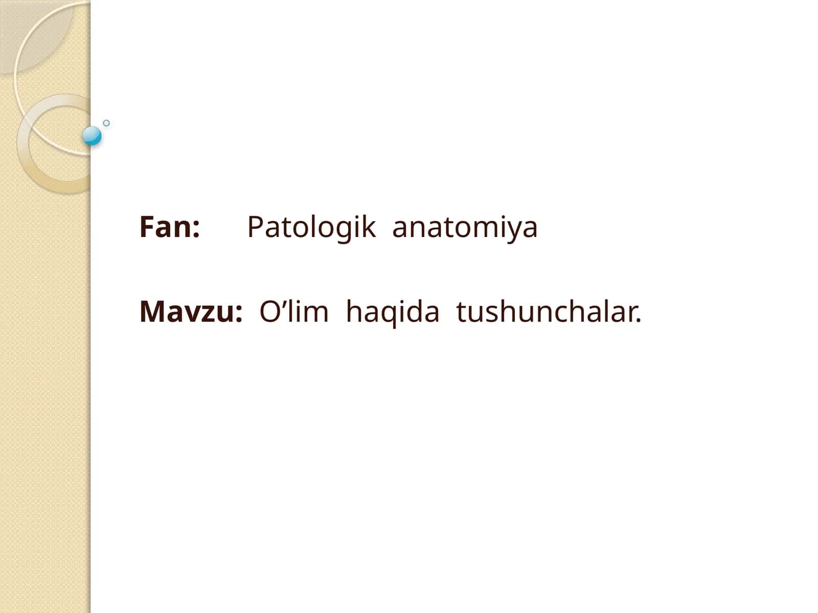 O’lim  haqida  tushunchalar. 1