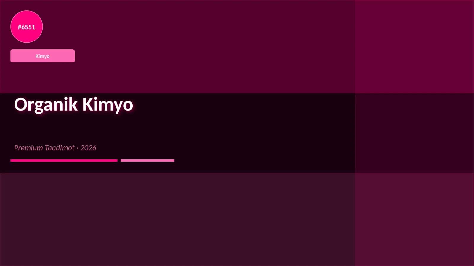 Organik Kimyo 1