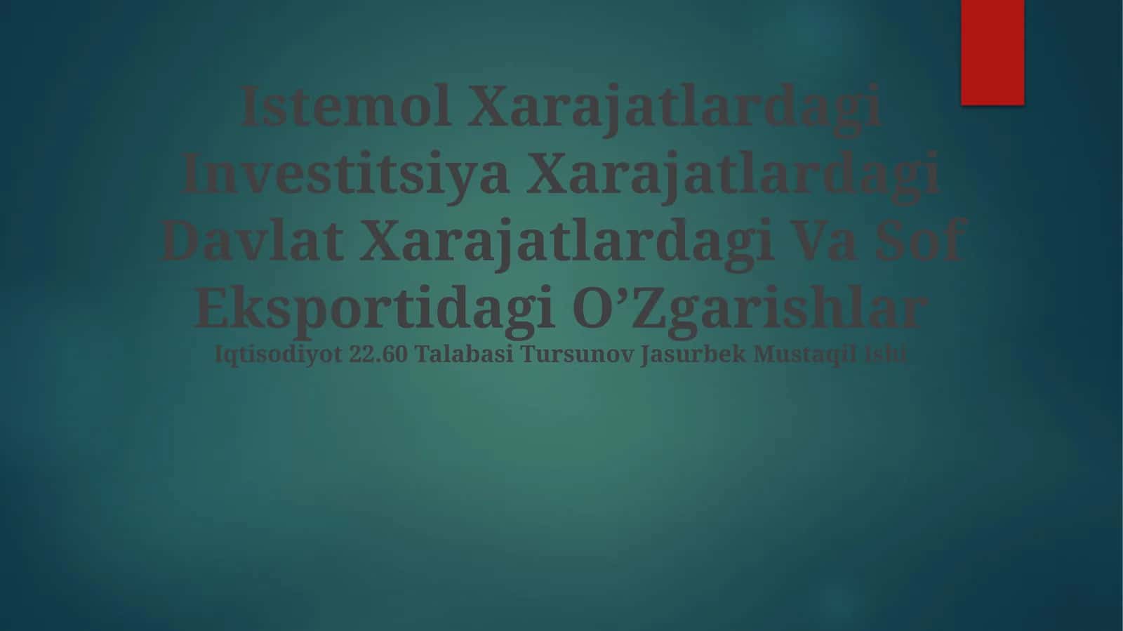 Investitsiyalar xarajatlari 1